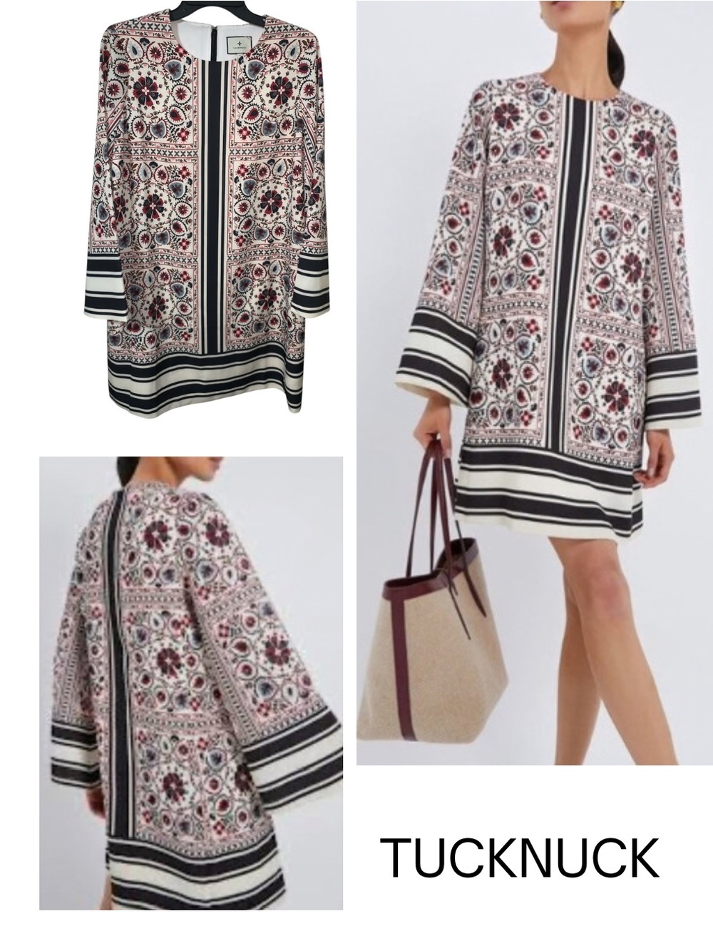 Tuckernuck Patchwork Floral Mini Jamie Dress